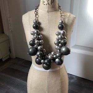 Silver bubble necklace